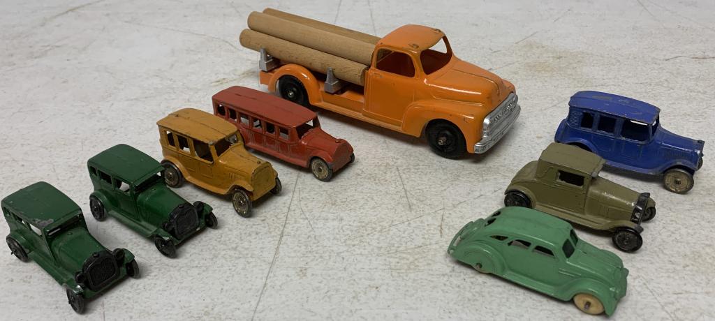 lot of 8 Hubley, Tootsie Toy Cars & others (1 of 8)