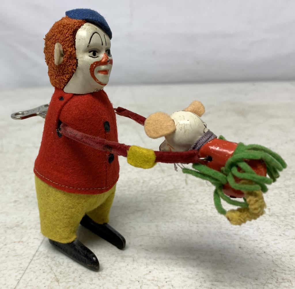 Schuco Wind Up Clown and Mouse Toy (1 of 4)