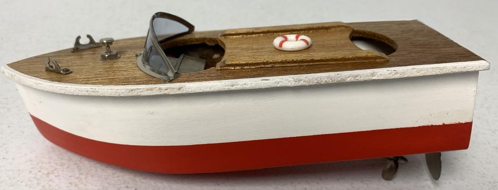 Wooden Battery Operated Boat,Japan: see photos