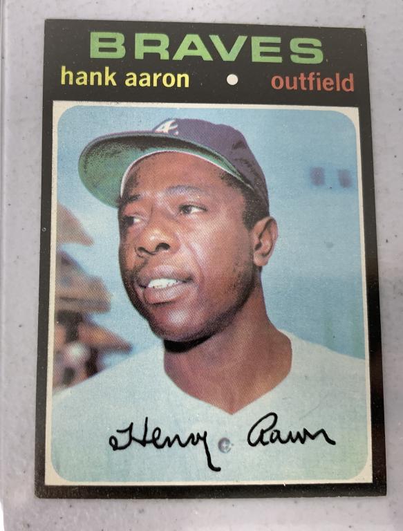 Hank Aaron 1971 Topps Baseball Card (1 of 2)