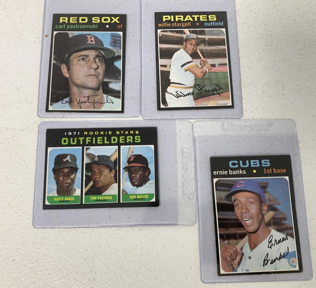(4)1971 Topps Baseball Cards, Stargell, Yaz (1 of 4)