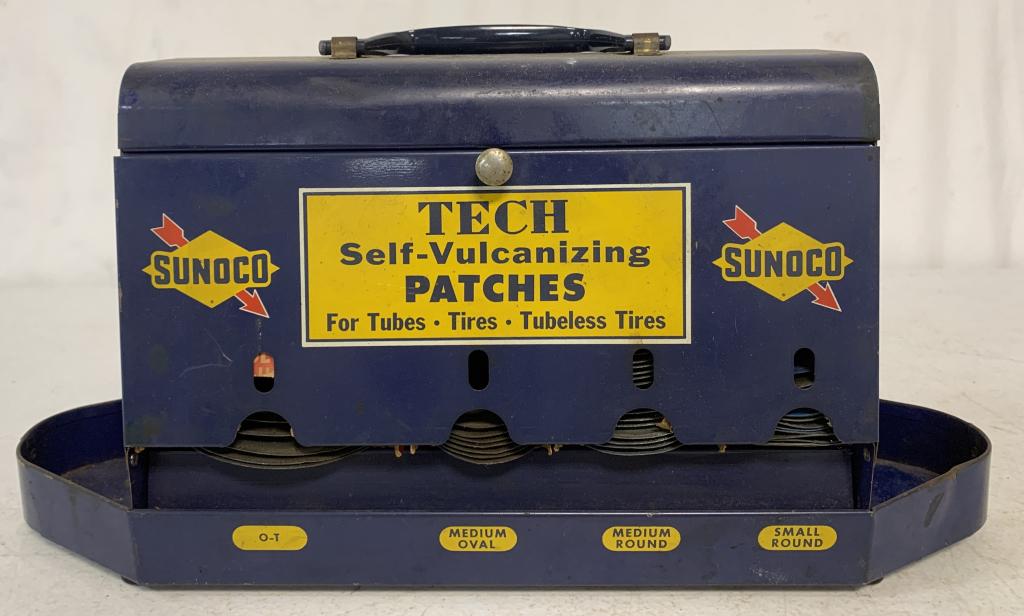 Sunoco Tire Patches Metal Display Box/Patches (1 of 4)