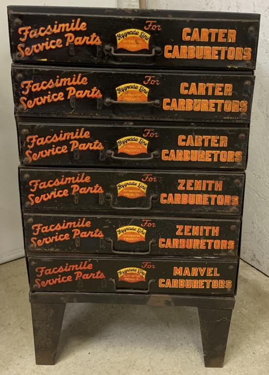 Facsimile Carter Carburetors Cabinet (1 of 7)