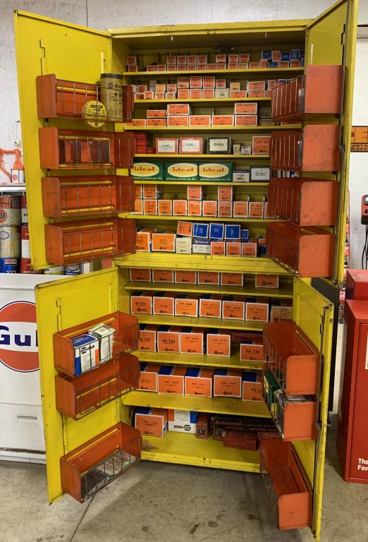 NAPA Tune Up Center Cabinet full of Contents (1 of 11)