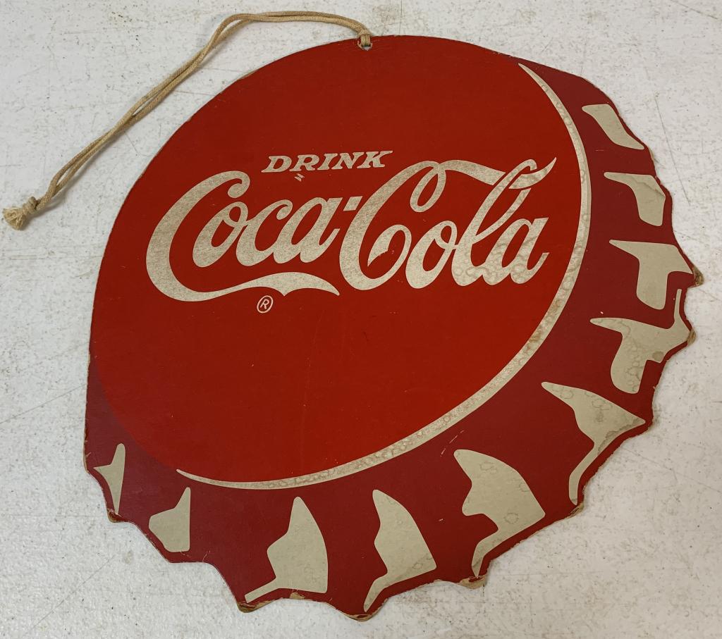 Cardboard Single Sided Coca Cola Sign (1 of 4)