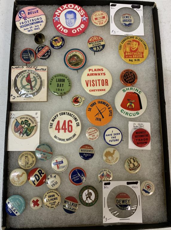 30+ Pins, Political, Labor, War, others (1 of 5)