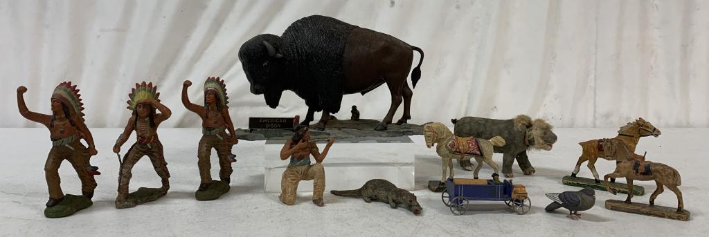 10+ Bison, Native Americans, Animals Figures (1 of 6)