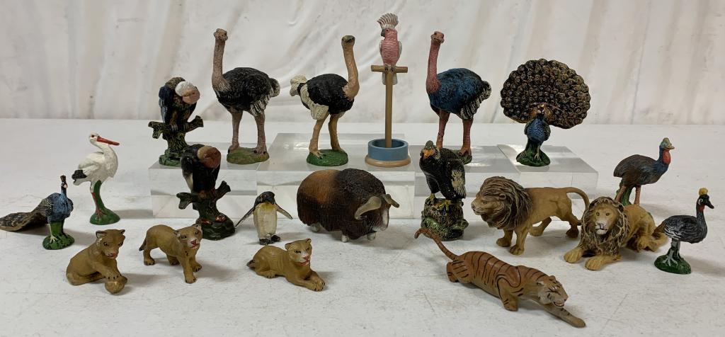 lot of 20 Resin Tigers, Lions, Ostrich, others (1 of 7)