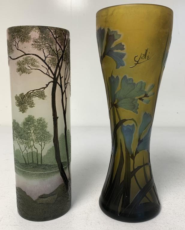 lot of 2 Moser Style Victorian Vases (1 of 6)