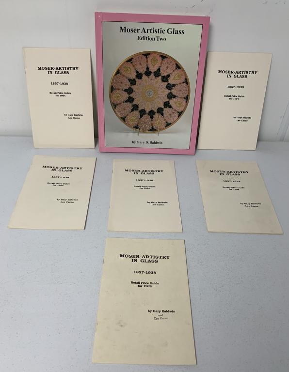 lot of 7 Moser Artistic Glass,Price Guides (1 of 9)
