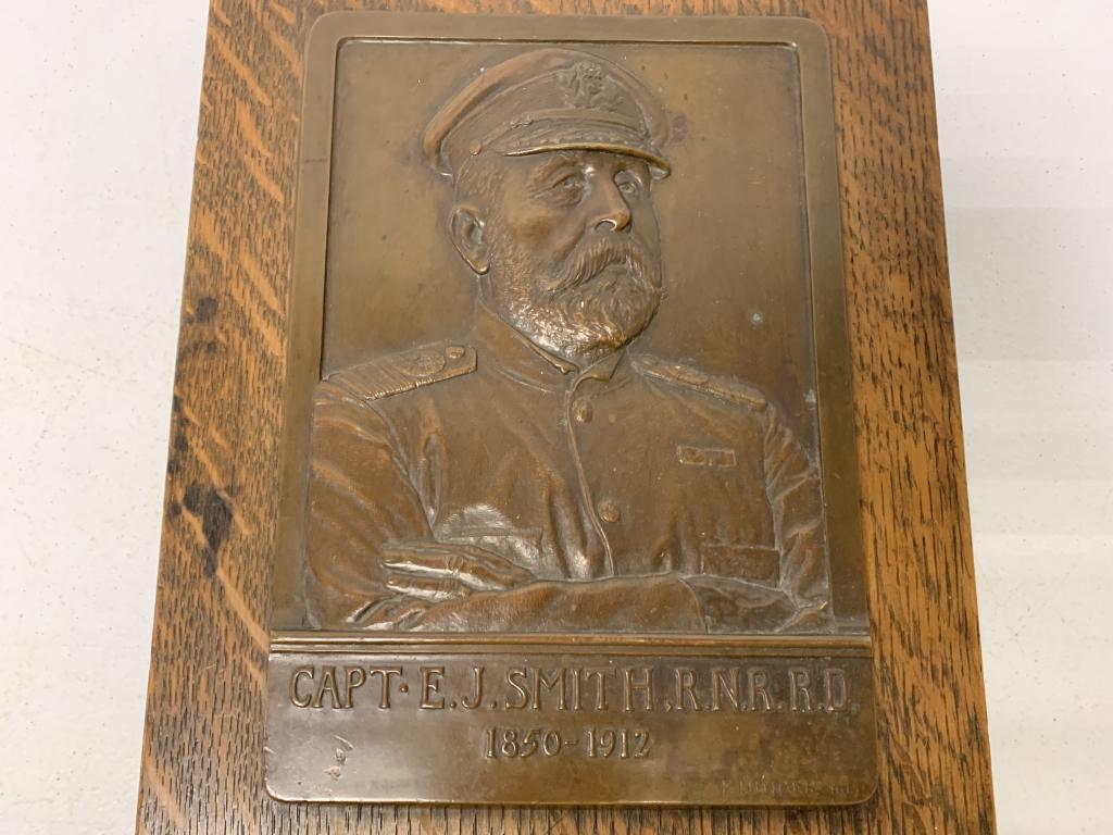 Bronze Relief Capt. E J Smith of the Titanic (1 of 3)