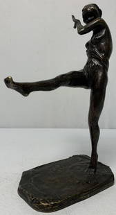 Paolo Troubetzkoy Bronze Dancing Girl: good shape