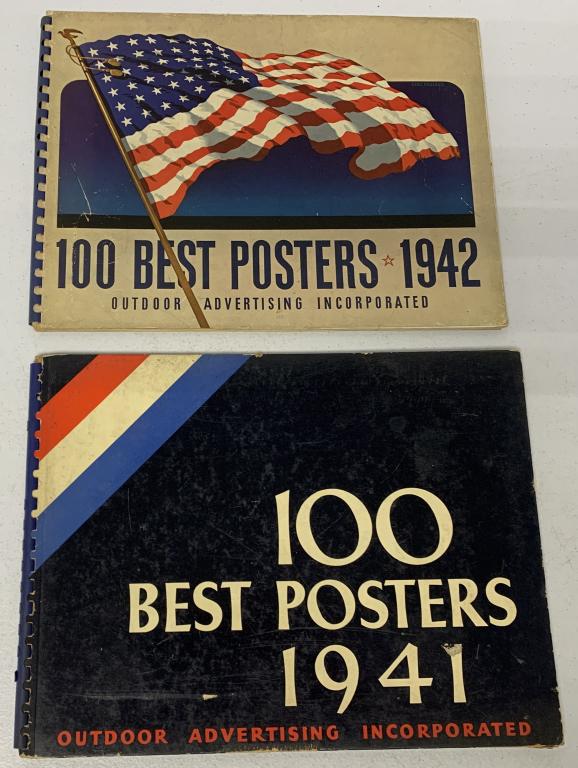 lot of 2 100 Best Poster Books 1941 & 1942 (1 of 6)