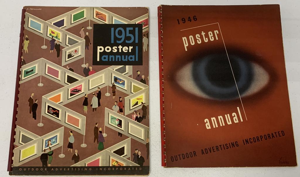 lot of 2 Poster Annual Books 1946 & 1951 (1 of 6)