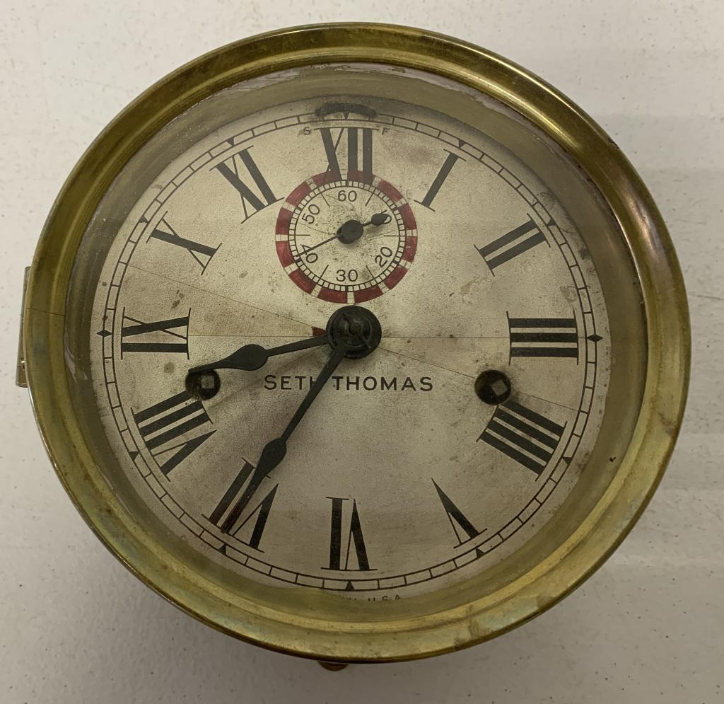 Seth Thomas Brass Ship Clock (1 of 3)