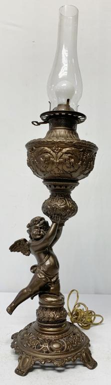 Cast Cherub Table Lamp (1 of 6)