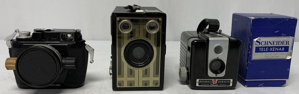 (4)Nikonos, Brownie Cameras & Schneider Box (1 of 6)