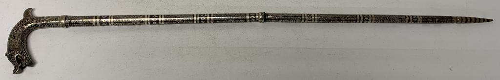 Animal Head Walking Cane w/ Dagger inside (1 of 6)