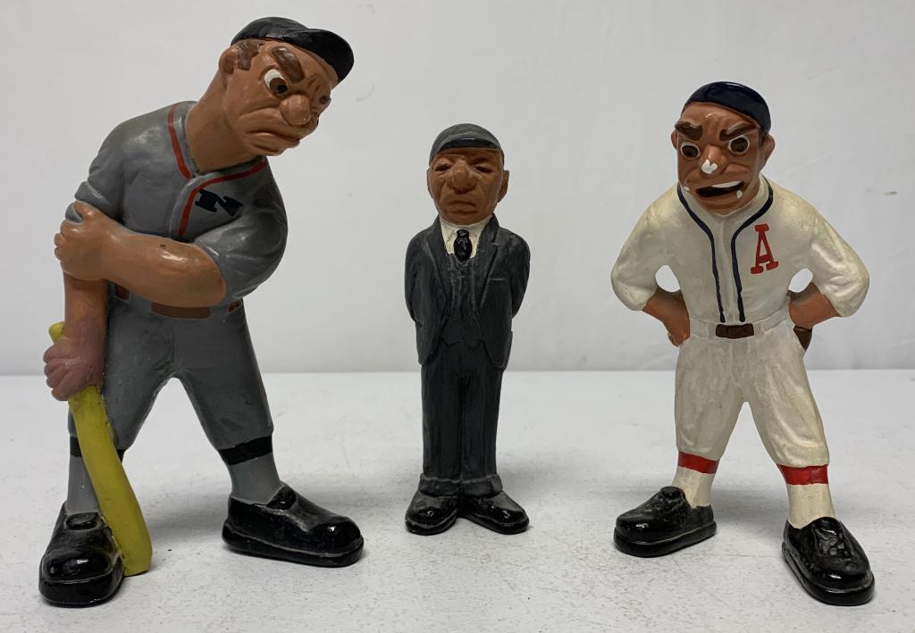 lot of 3 L L Rittger Baseball Figures (1 of 5)
