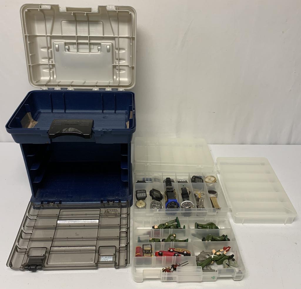 Case w/ Watches, Parts, Cast Toys & Soldiers (1 of 6)