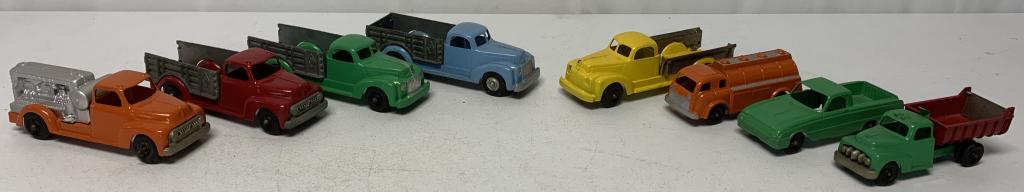 lot of 8 Hubley Kiddie Toy Trucks (1 of 7)
