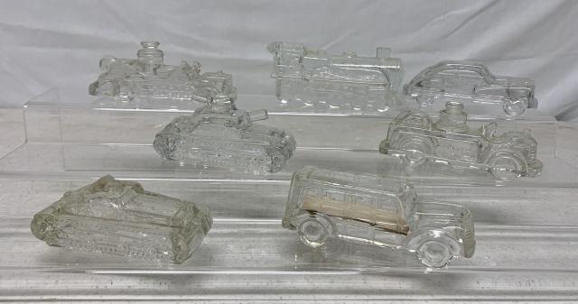 lot of 7 Glass Candy Containers (1 of 8)