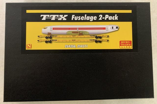 Micro-Trains Line TTX Fuselage 2-Pack: N scale in package
