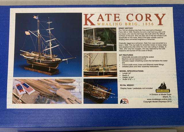 Model Shipways Kate Cory Whaling Brig, 1856 (1 of 5)