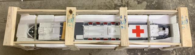 USNS Mercy Wooden Model Boat (1 of 4)