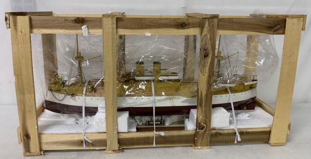 USS Maine Wooden Model Boat (1 of 7)