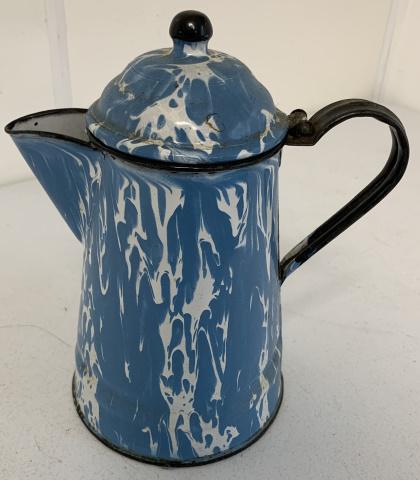 light blue enamel swirl coffee pot (1 of 8)