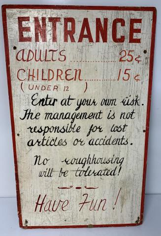 hand painted Entrance sign (1 of 6)