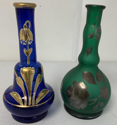 2 hand blown barber bottles (1 of 4)