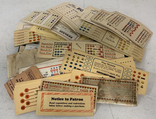 50+ Slot Machine Payout Fronts (1 of 5)