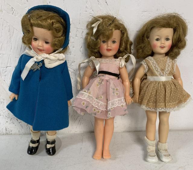 3 Ideal Shirley Temple dolls (1 of 2)