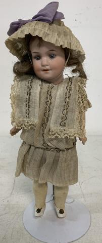 Armand Marseille Baby Betty bisque head doll: marked on back of head as shown, composition arms, clothing dirty