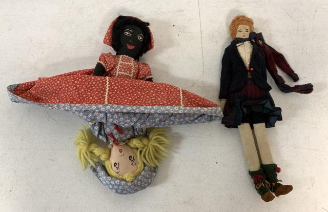 topsy-turvey doll and cloth doll (1 of 7)