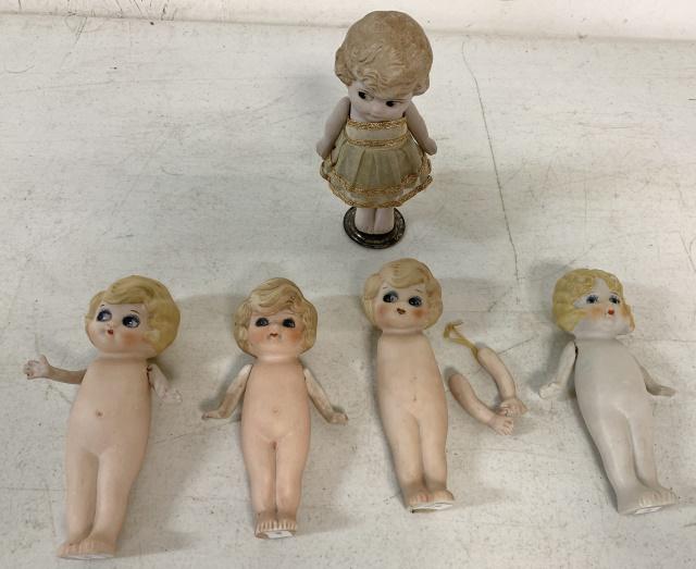 5 small bisque dolls Japan and Germany (1 of 12)