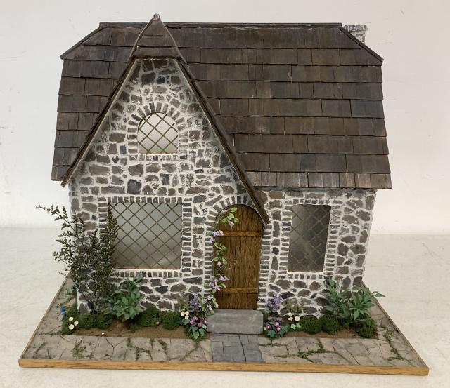 small two story wired doll house (1 of 5)