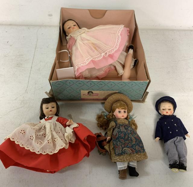 4 Madame Alexander Dolls, 1 in box (1 of 11)