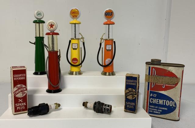 (7)Champion Spark Plugs, Chemtool Can, Pumps (1 of 4)