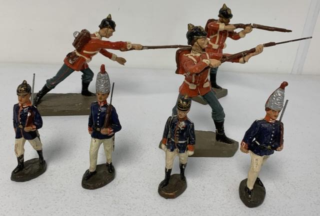 4 Elastolin soldiers, 3 large composition soldiers (1 of 17)