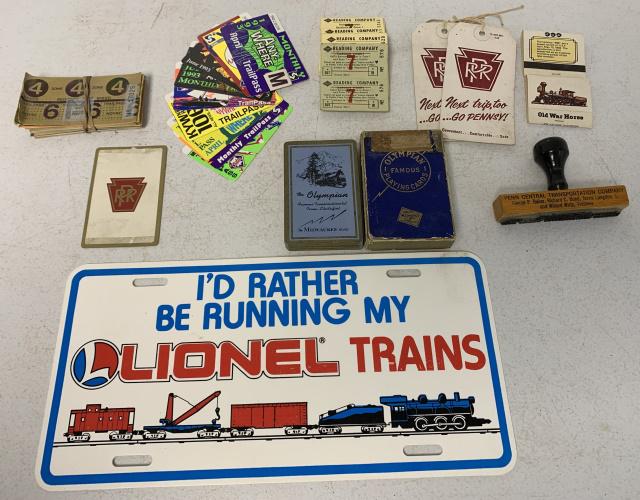 20+PRR Tags, Cards, Reading Co Tickets, other: SEPTA passes, others