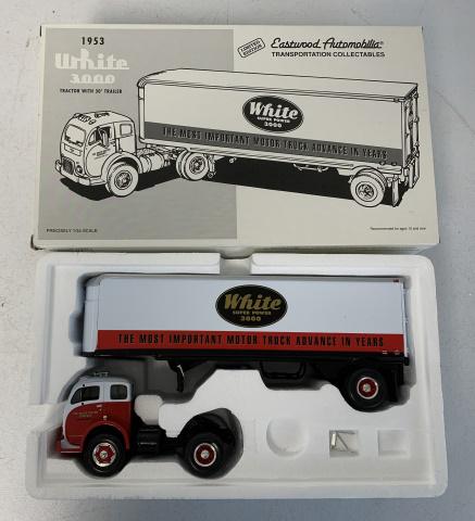 First Gear 1953 White 3000 Tractor w/ Trailer (1 of 2)
