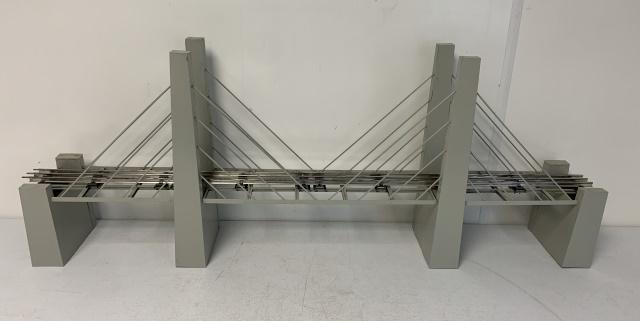 Lionel Metal Model Train Bridge w/ 3- Rail Track (1 of 5)