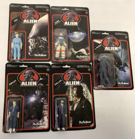 5 ReAction Alien figures-complete set (1 of 3)