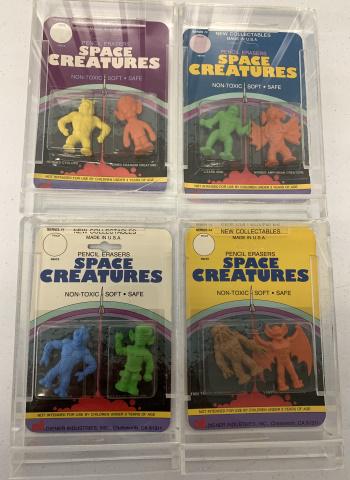 Complete Set Diener Space Creatures Erasers (1 of 3)