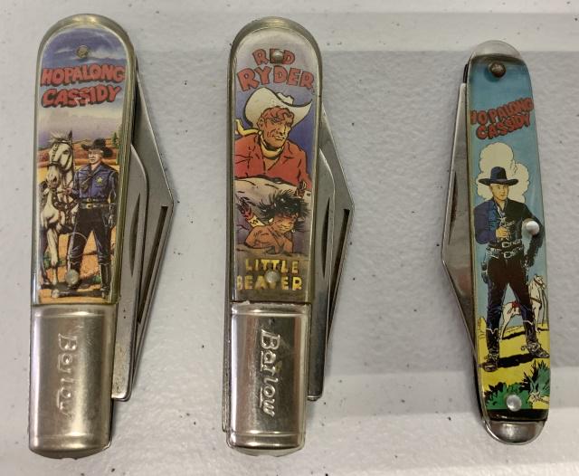 Red Ryder & 2 Hopalong Cassidy pocket knives (1 of 4)