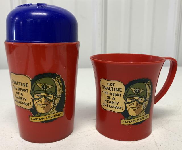 Ovaltine Captain Midnight shake up mug & cup (1 of 6)