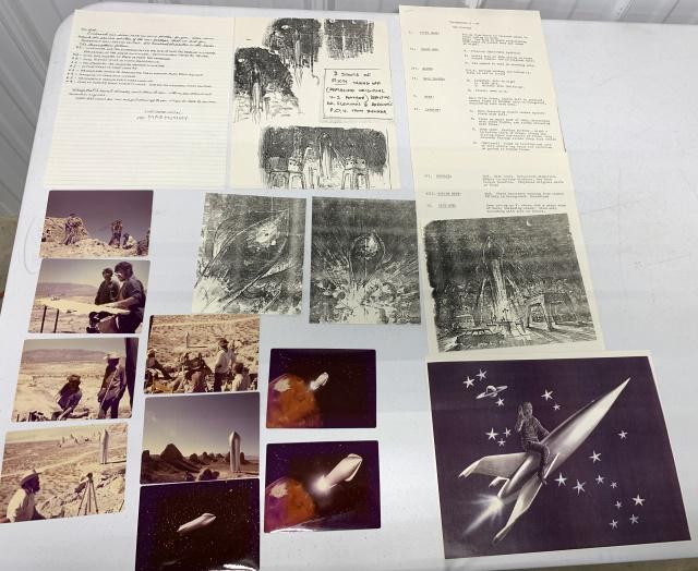 Rocketship XM-Special Edition photos: letter and behind the scene photos and other items sent to Bob Cauler from Bob Burns, From the Bob Cauler collection